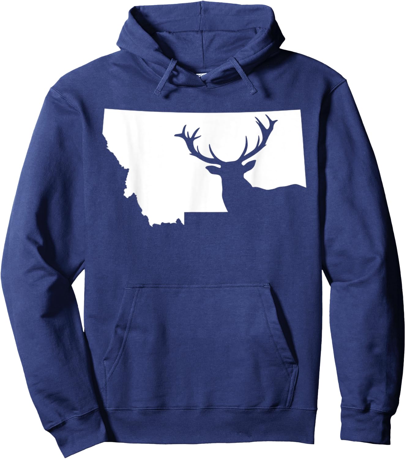 Montana Elk Hunting Cool Montana Hunters Hunting Hoodie - Hoodie | Navy