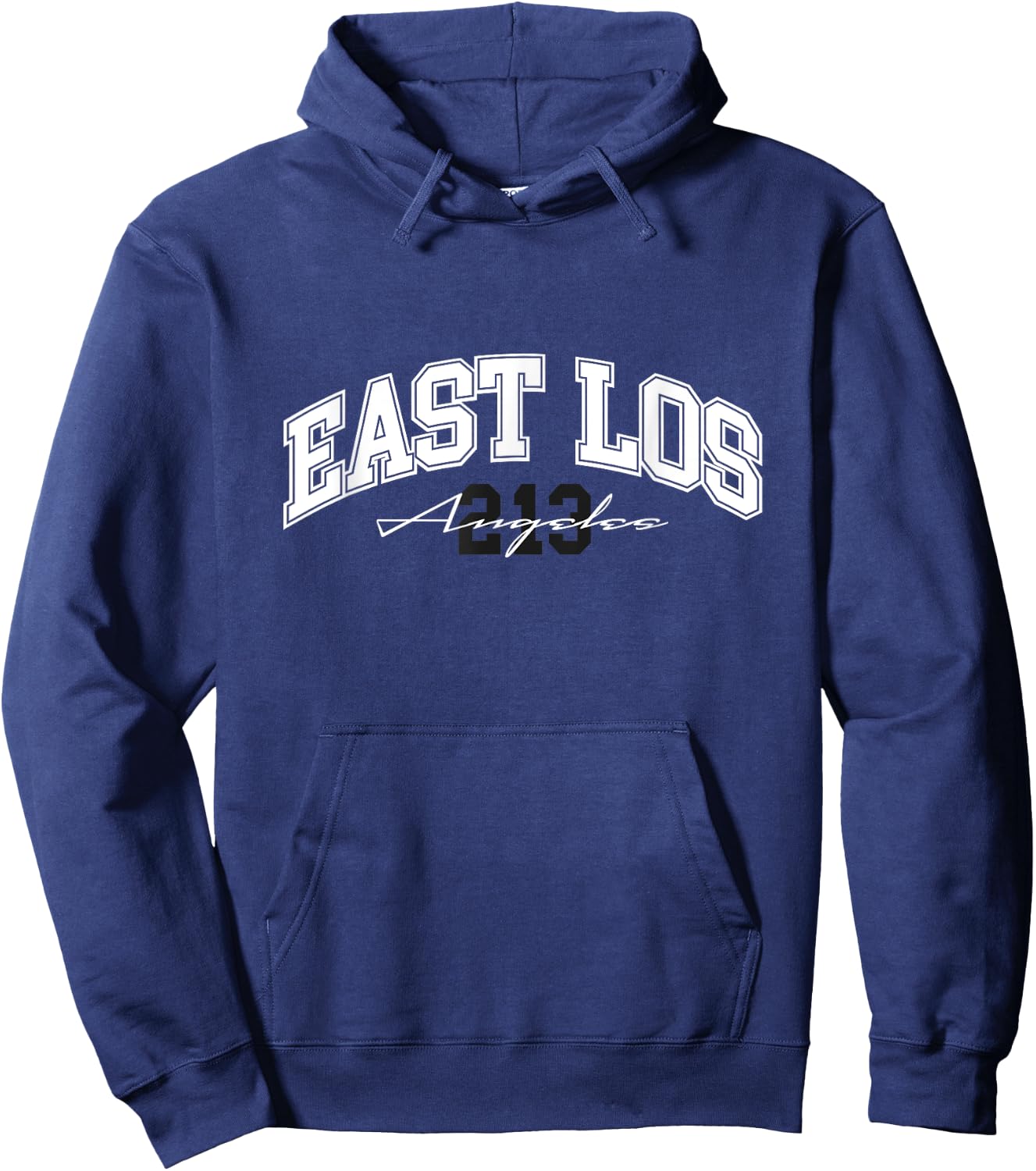 East Los, East LA shirt, East Los Angeles, 213 East LA Vibes Hoodie - Hoodie | Navy