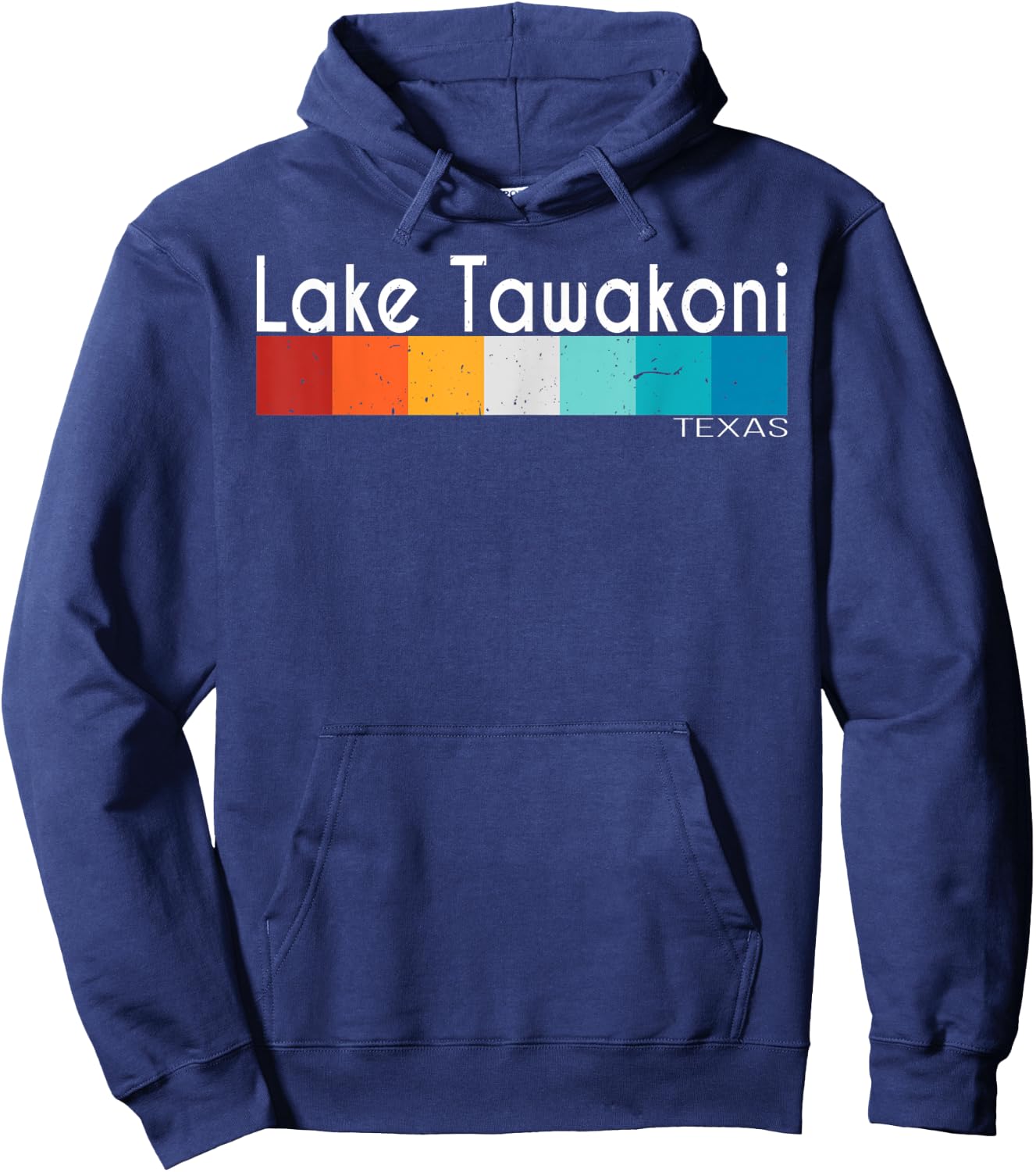 Vintage Retro Lake Tawakoni Texas Women Men Souvenirs Hoodie - Hoodie | Navy