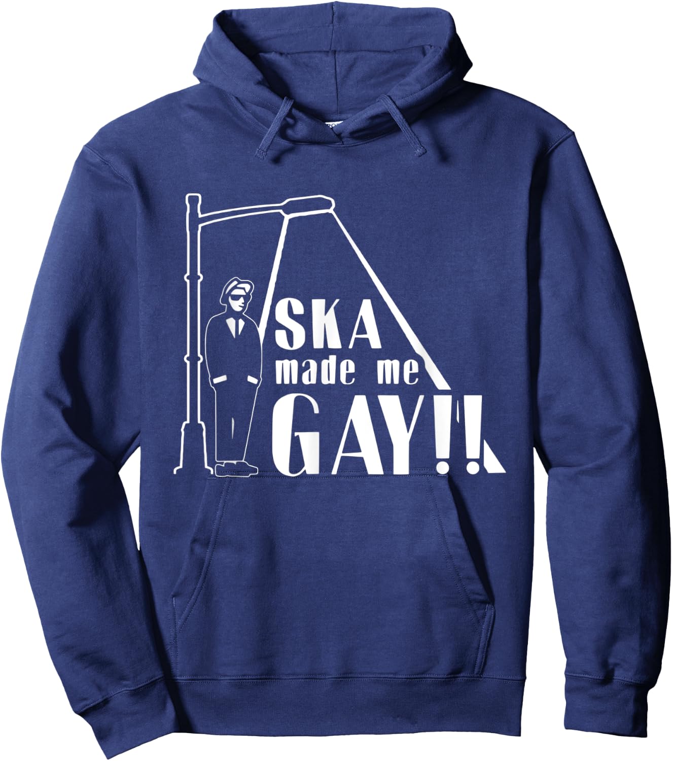 Ska Made Me Gay | music genre Hoodie - Hoodie | Navy