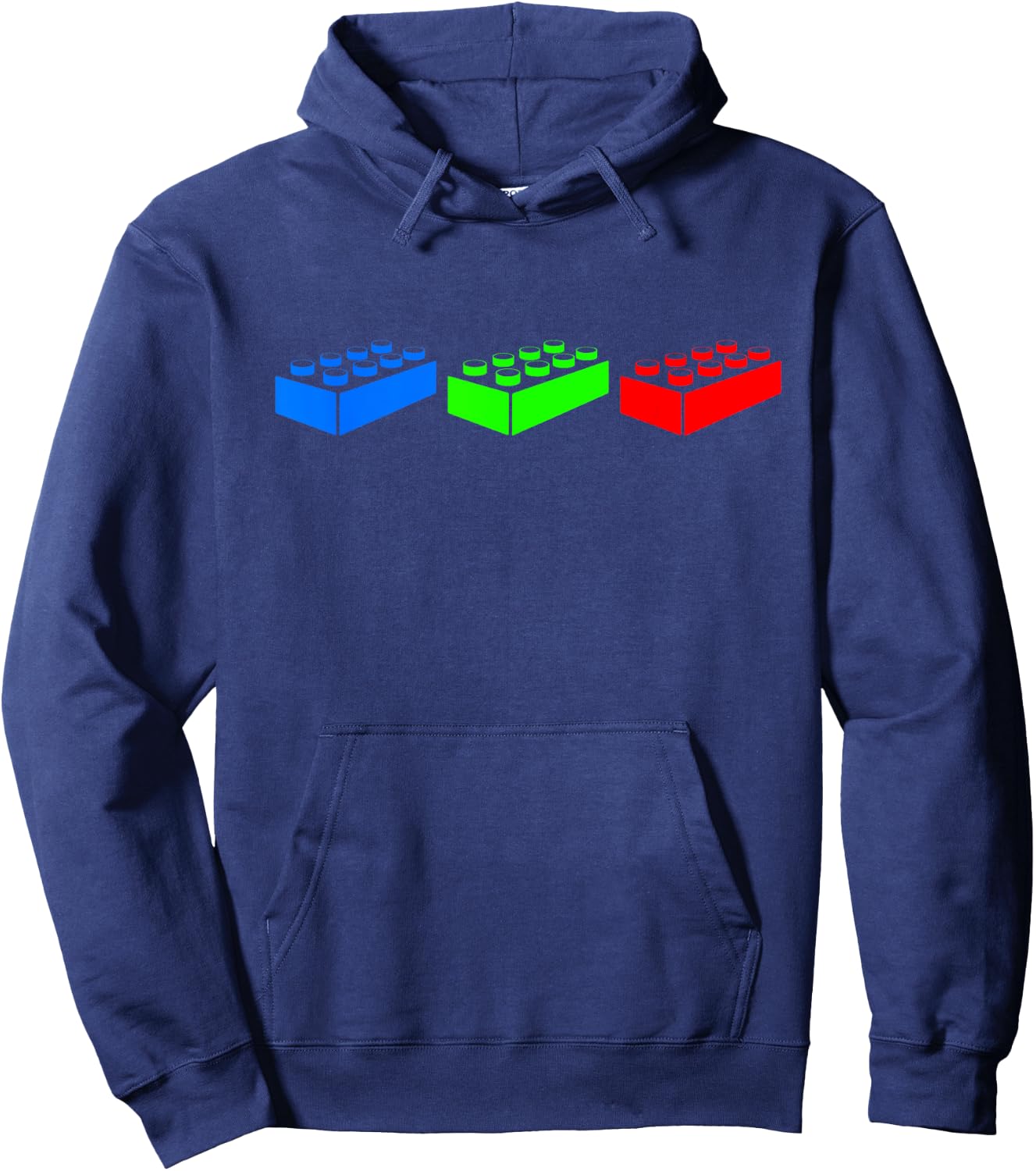 Building Blocks Bricks Master Builder Engineer Construction Small Hoodie - Hoodie | Navy