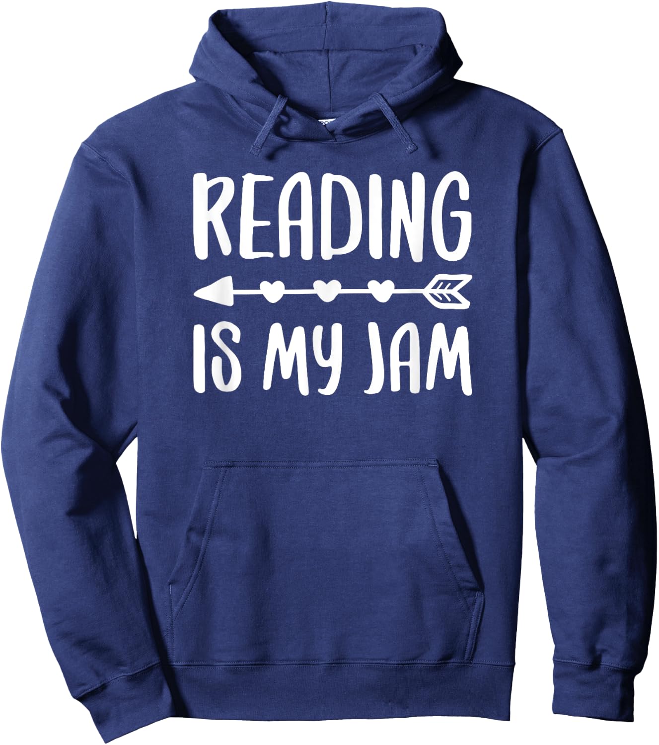 Reading Is My Jam Shirt Bookworm Literacy Lover Hoodie - Hoodie | Navy