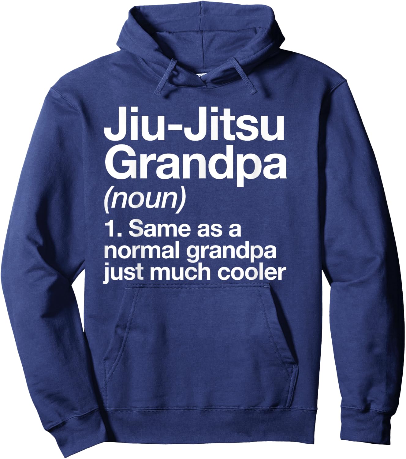 Jiu-Jitsu Grandpa Definition Funny Sports Martial Arts Hoodie - Hoodie | Navy