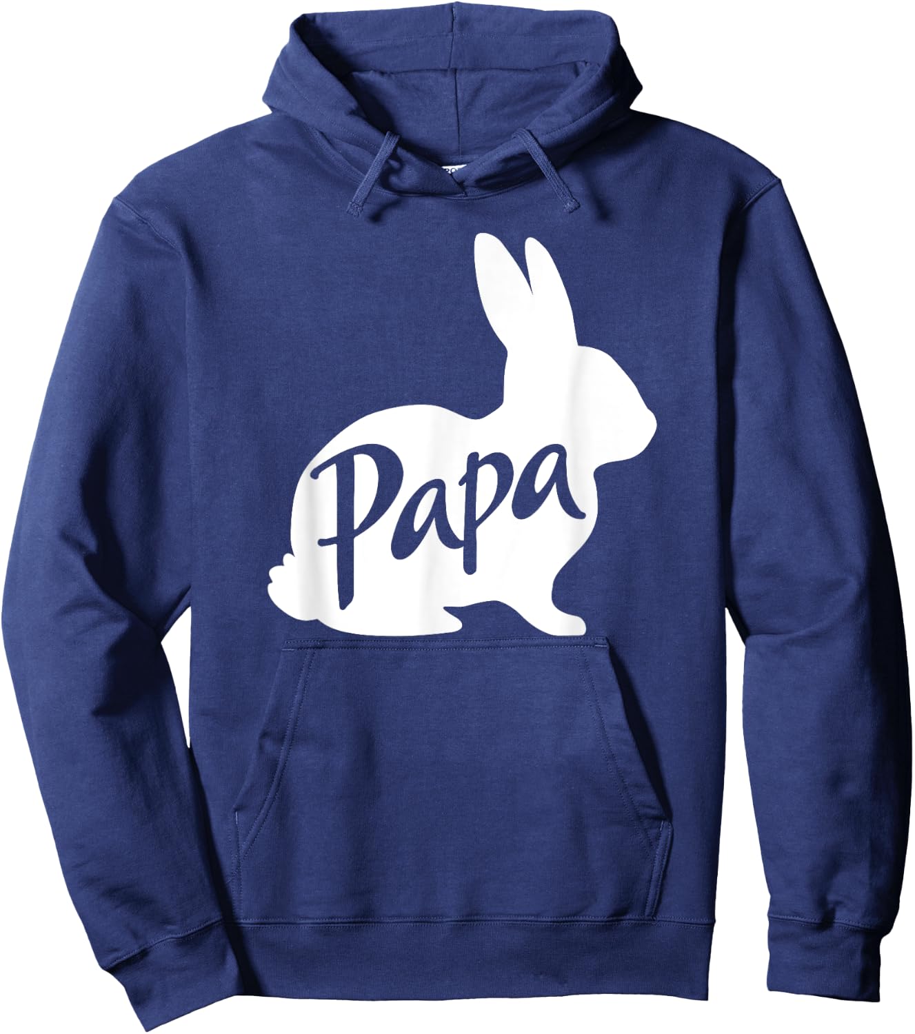Papa Bunny Rabbit Father Daddy Dad Grandpa Easter Hoodie - Hoodie | Navy
