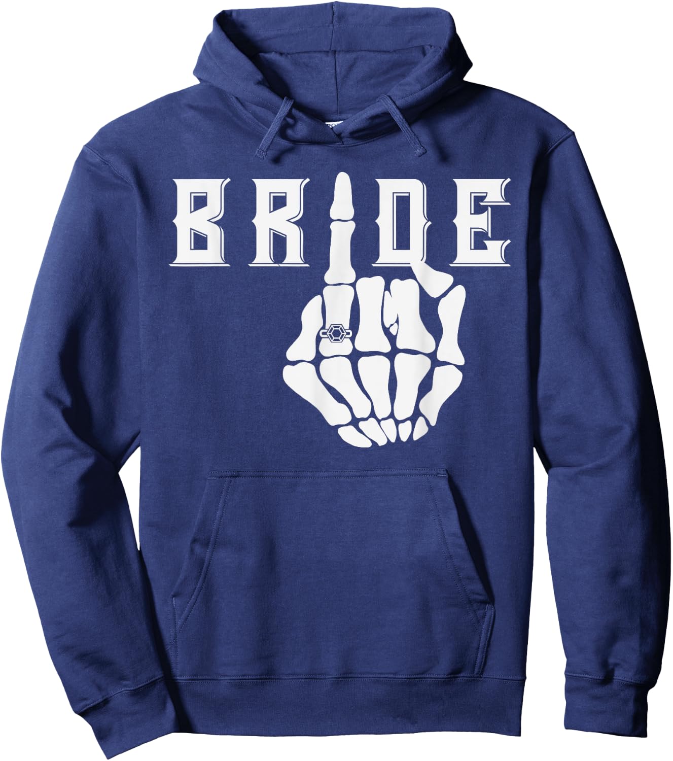 Halloween Wedding Bride , Skeleton Bride Matching Hoodie - Hoodie | Navy