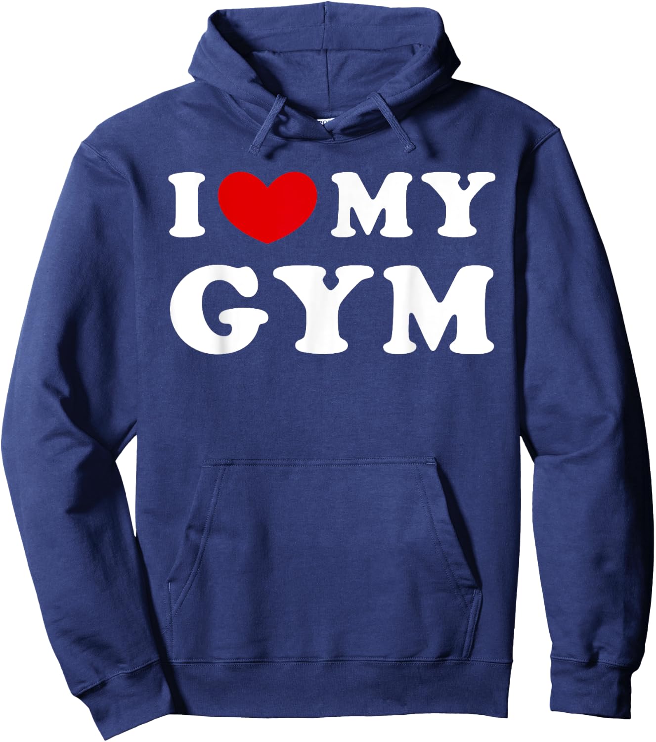 I Love My Gym, I Heart My Gym Hoodie - Hoodie | Navy