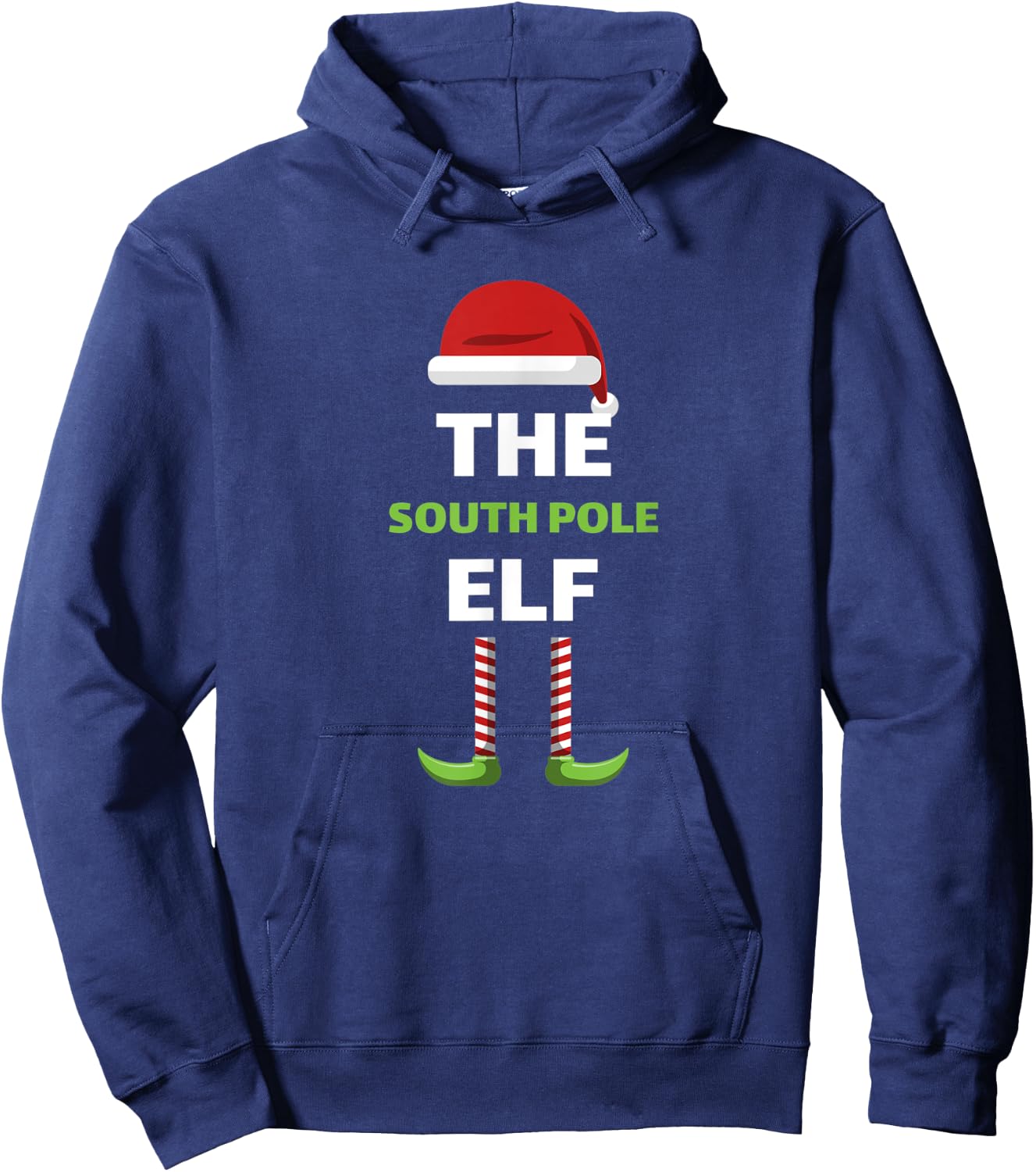 The South Pole Elf Funny Matching Family Hoodie - Hoodie | Navy