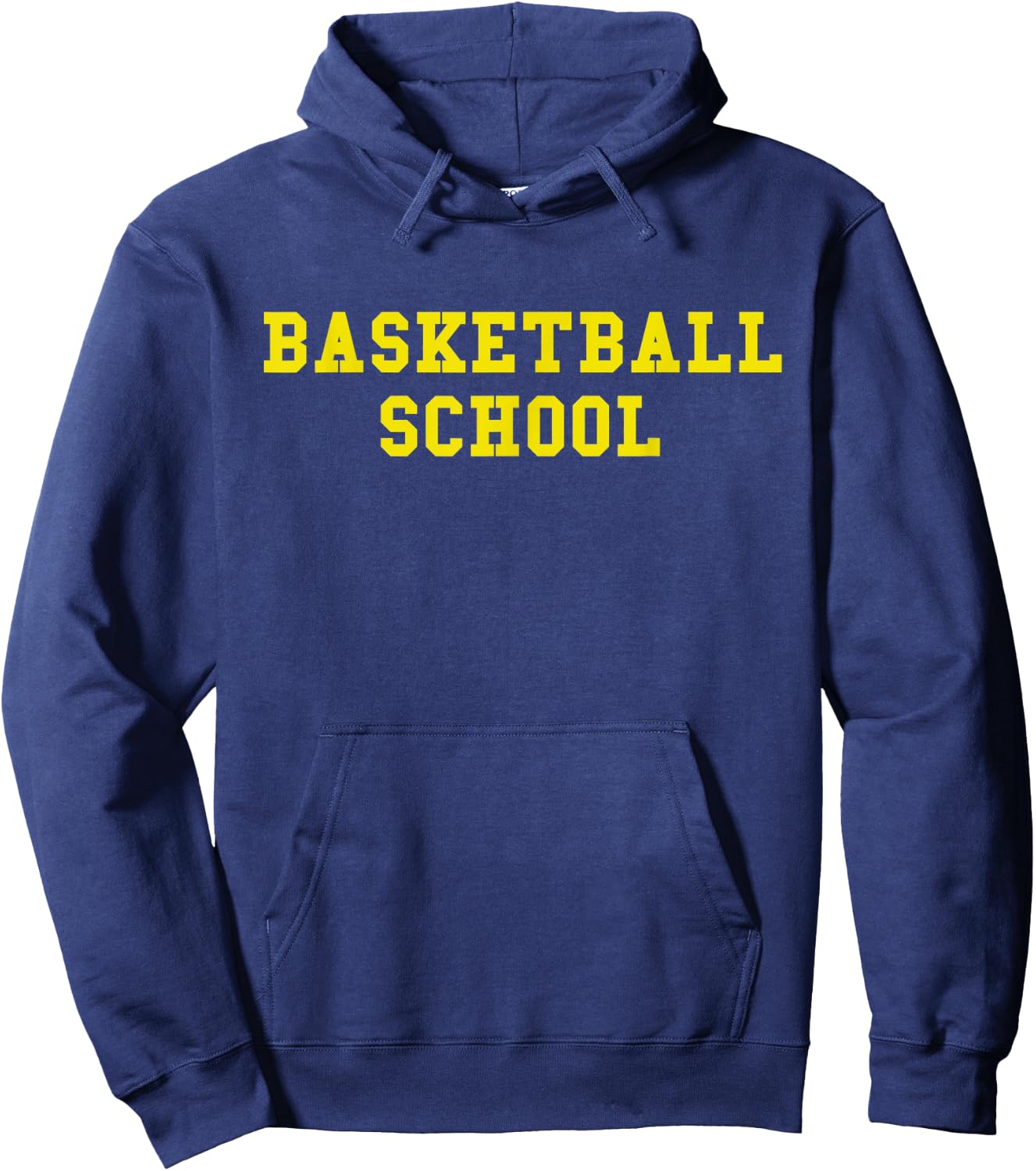 Basketball School Maize and Blue T Hoodie - Hoodie | Navy