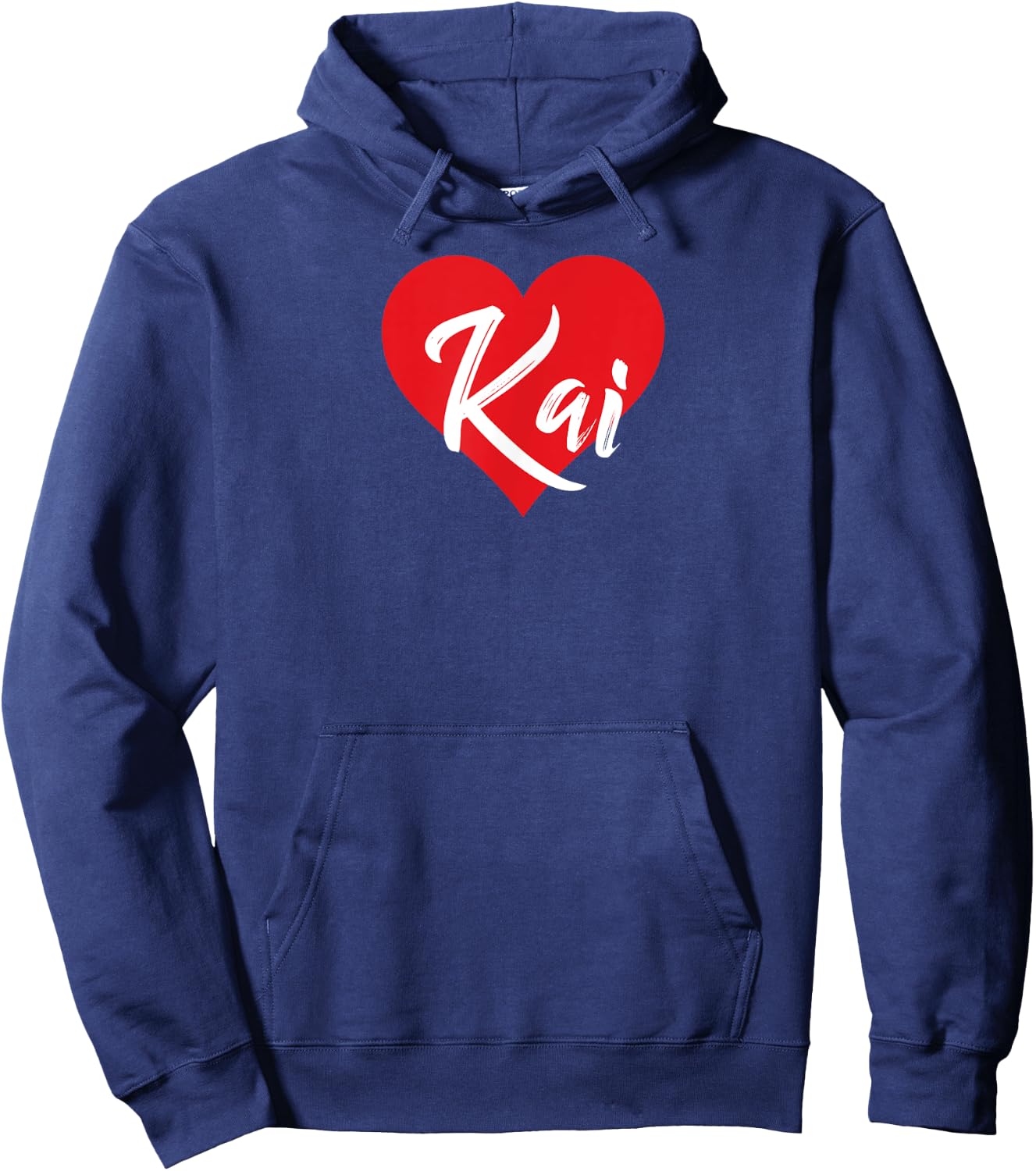 I Love Kai First Name I Heart Named Hoodie - Hoodie | Navy