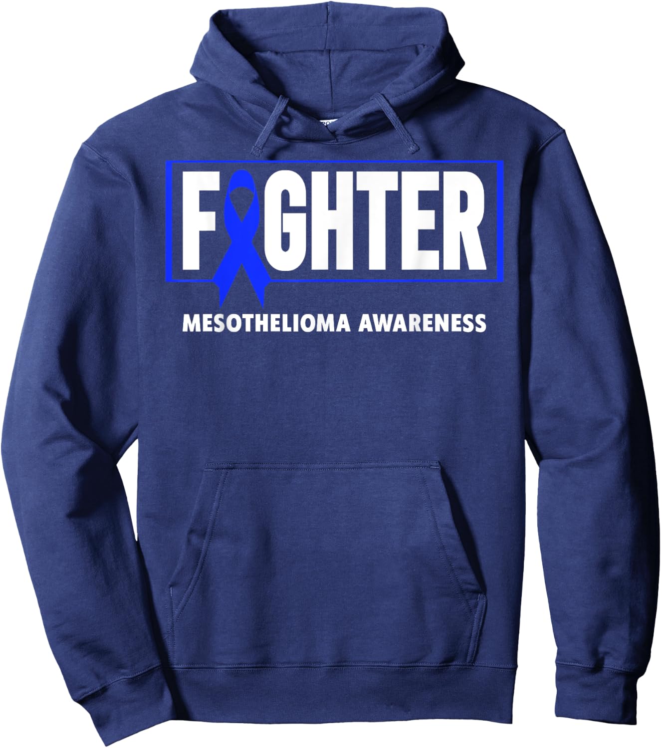 Mesothelioma Awareness Shirt - Mesothelioma Fighter Hoodie - Hoodie | Navy