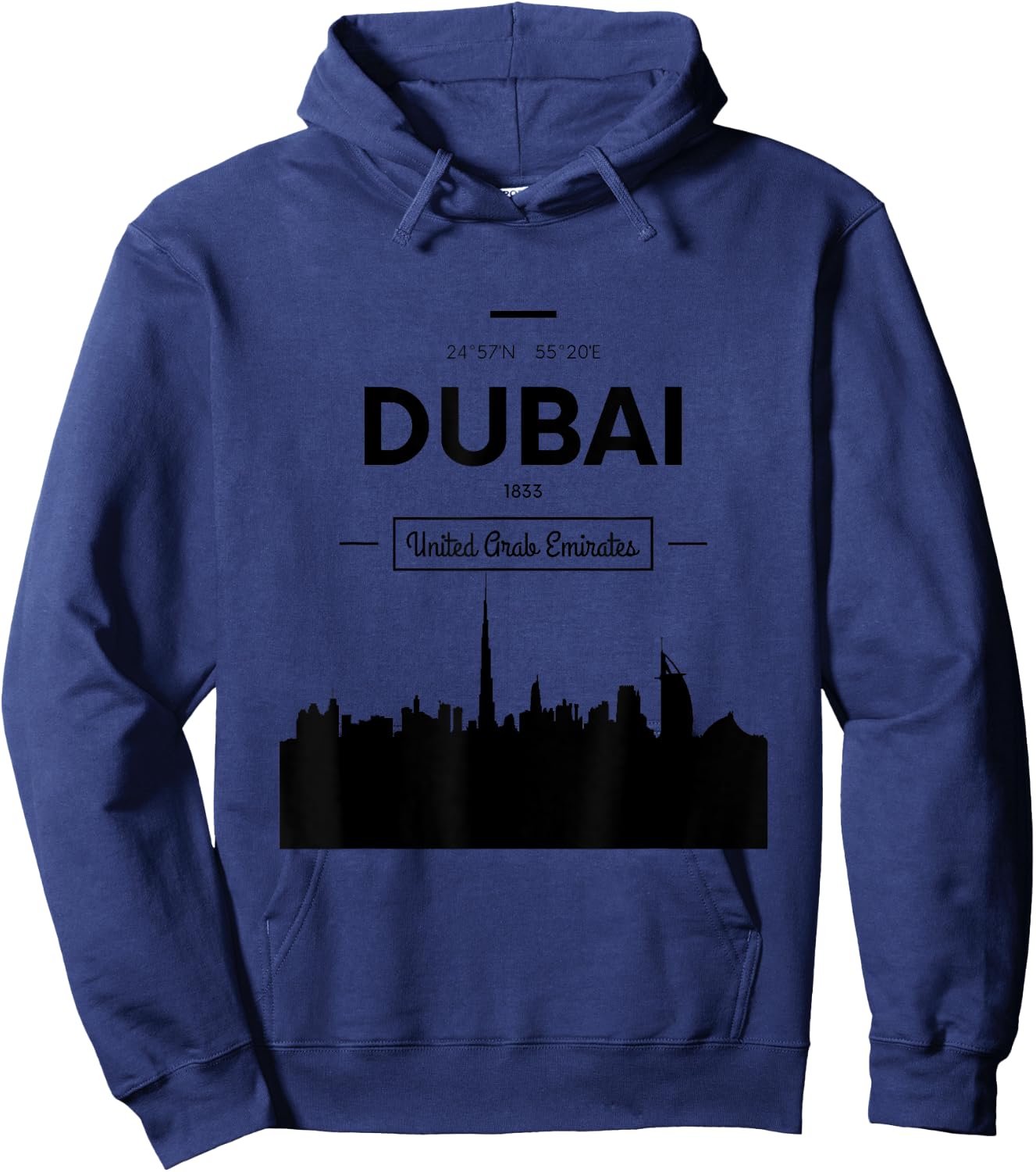 Enjoy Tourists Dubai UAE Novelty Graphic & Cool Designs Hoodie - Hoodie | Navy