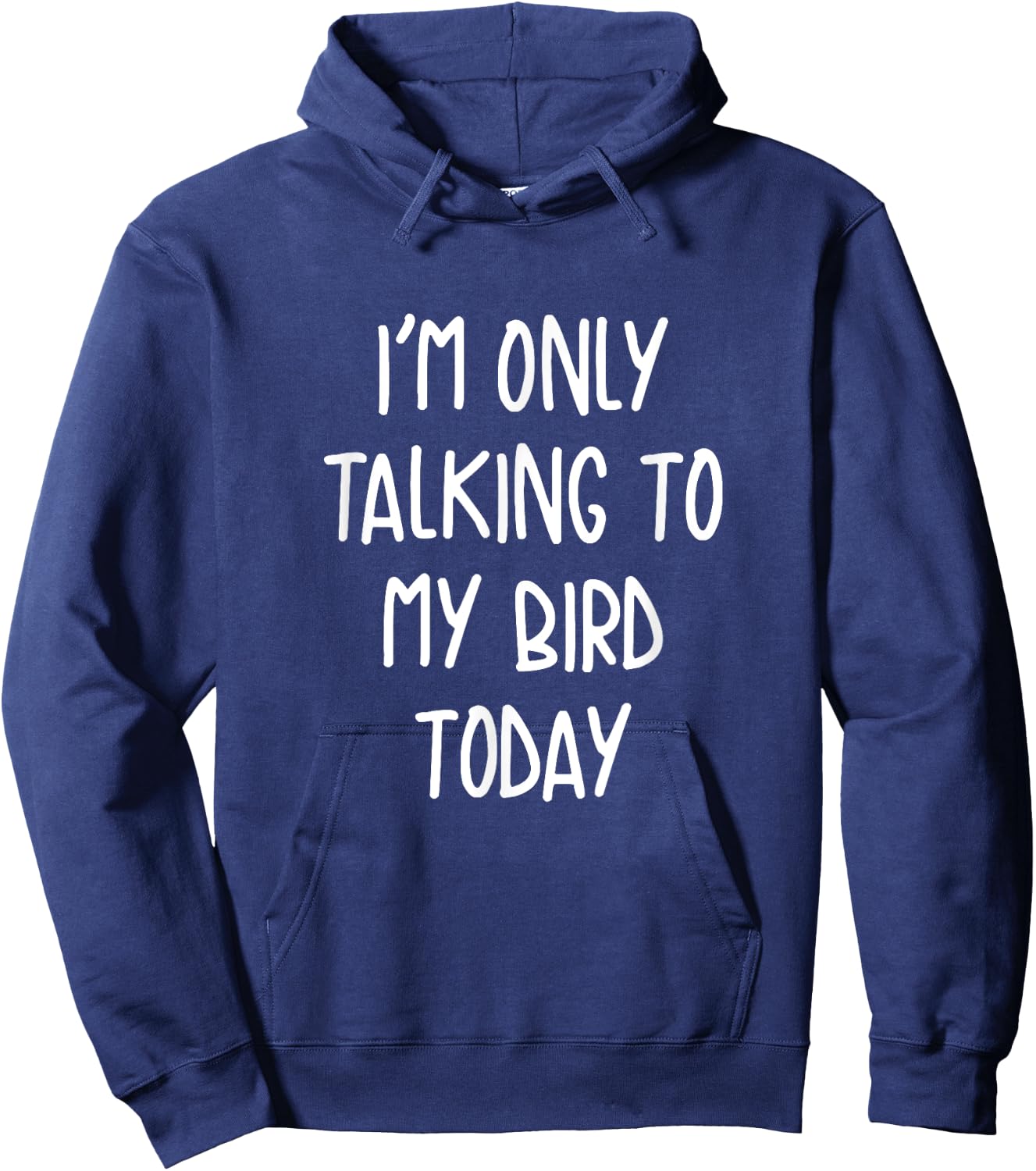 Funny Pet I'm Only Talking To My Bird Today Hoodie - Hoodie | Navy