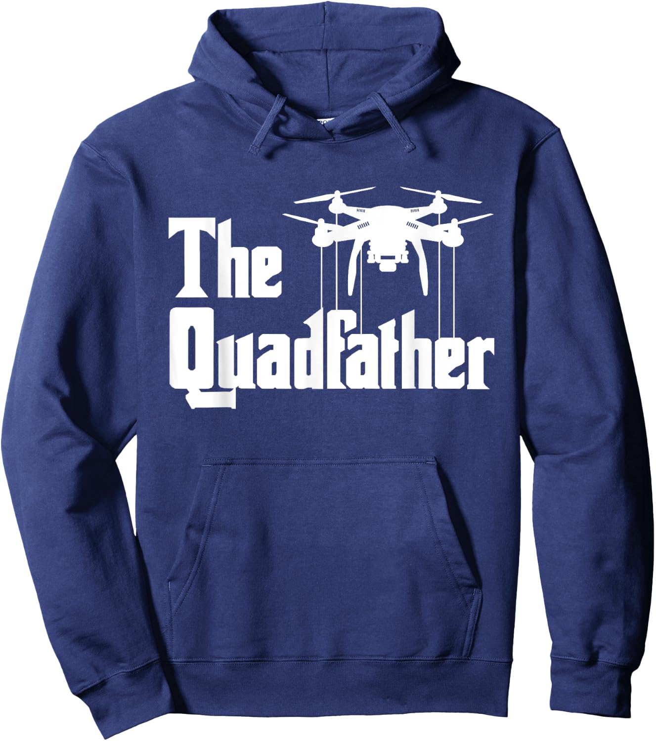 The Quadfather - Drone Pilot Quadcopter Operator RC Flight Hoodie - Hoodie | Navy