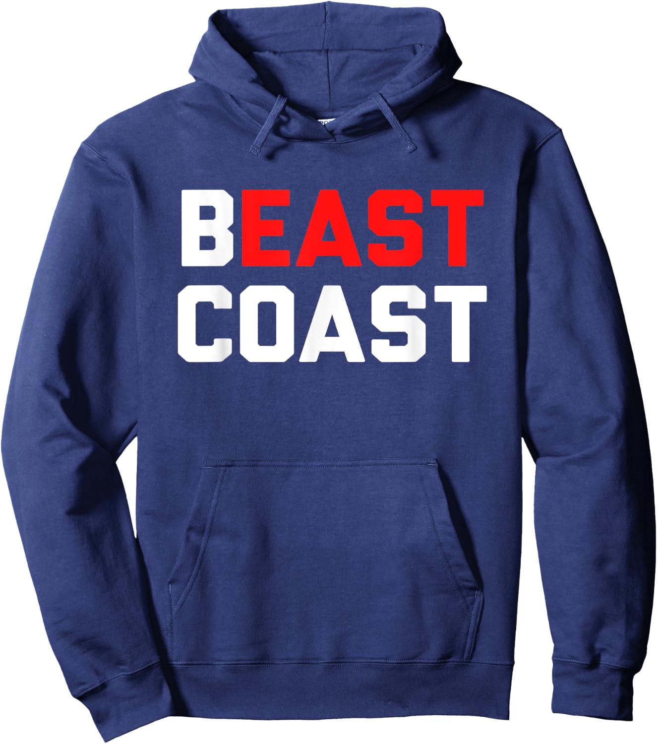 Beast Coast Novelty East Coast Gift Hoodie - Hoodie | Navy