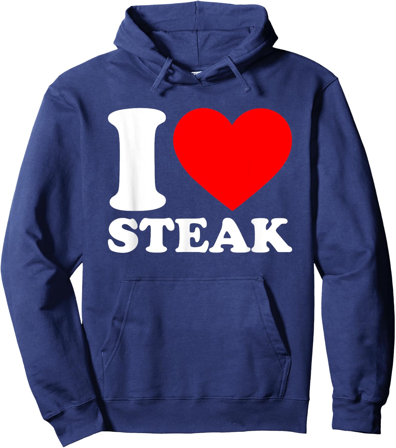 I Love Steaks Shirt I Heart Steaks Food Lover I Love Steaks Hoodie - Hoodie | Navy
