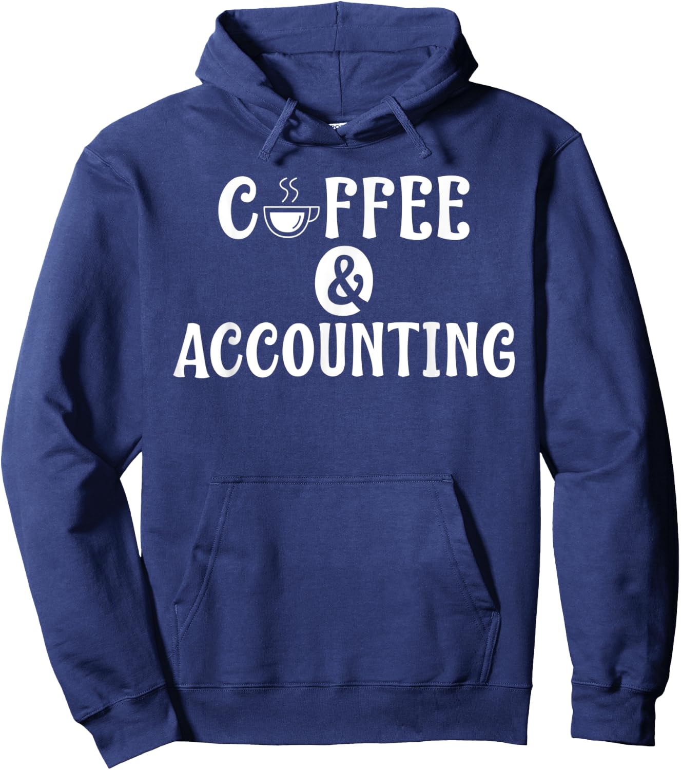 Coffee and Accounting Tax Bookkeeper Accountant Hoodie - Hoodie | Navy