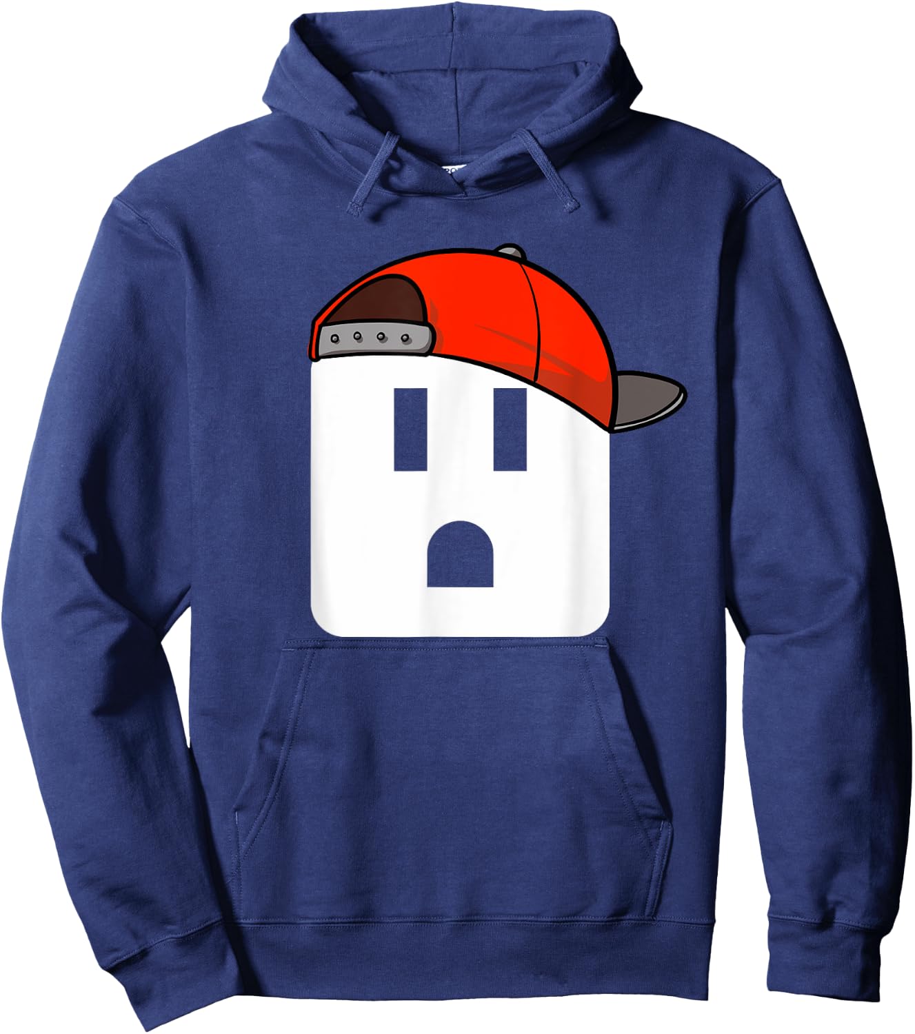 Funny Electrician Electrical Plug Face Electricians Hoodie - Hoodie | Navy
