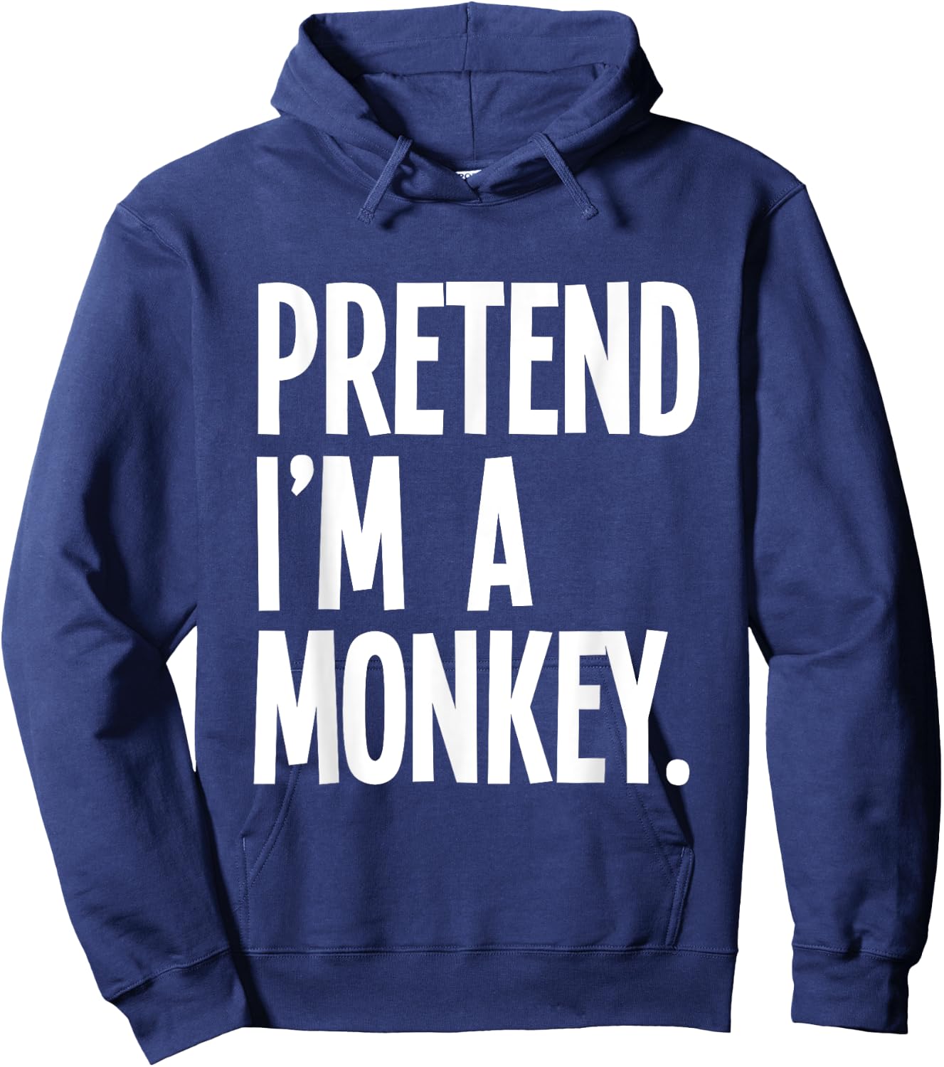 Pretend I'm A Monkey Funny Halloween Party Costume Hoodie - Hoodie | Navy