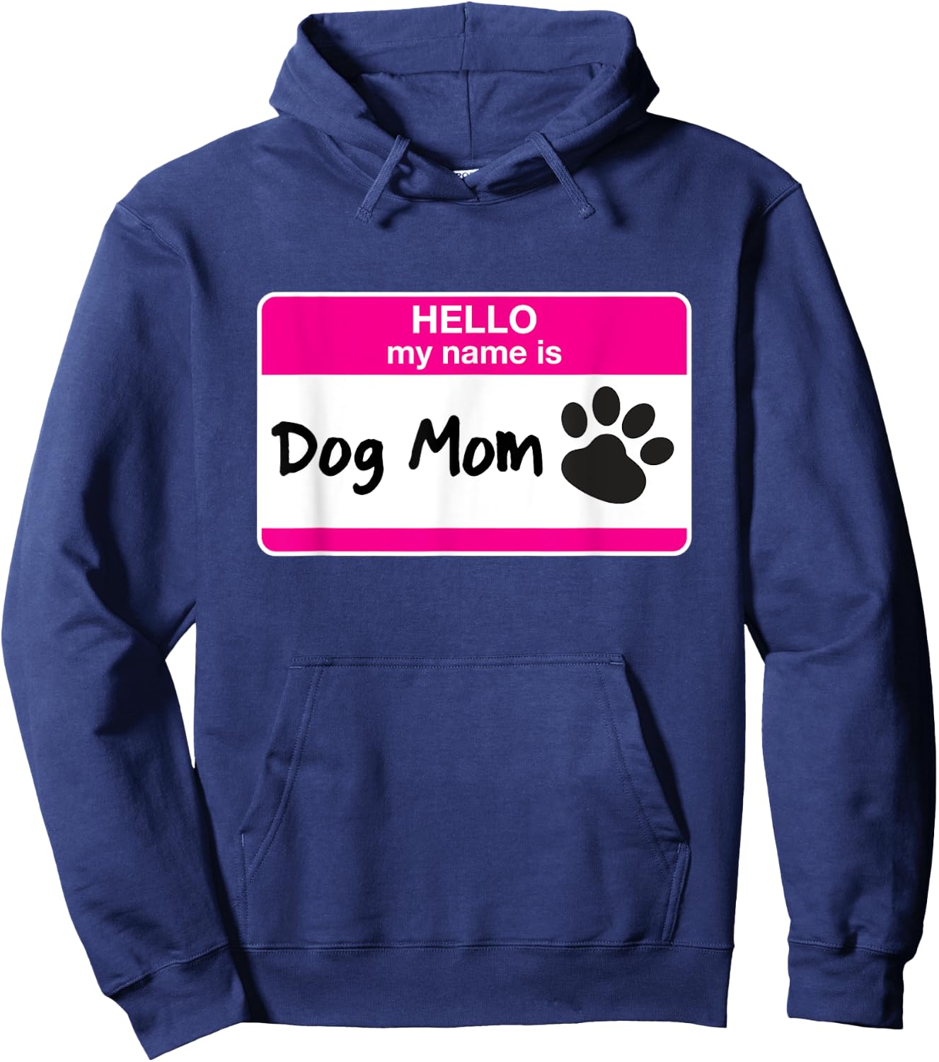 Funny Dog Mom Pet Dog Lover Adoption Rescue Foster Shelter Women Kids Hoodie - Hoodie | Navy