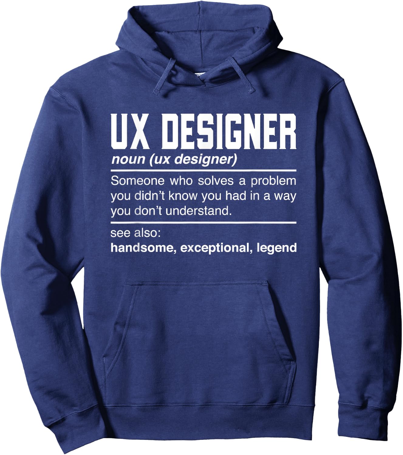 Ux Designer Definition Design - Interaction Designers Noun Hoodie - Hoodie | Navy