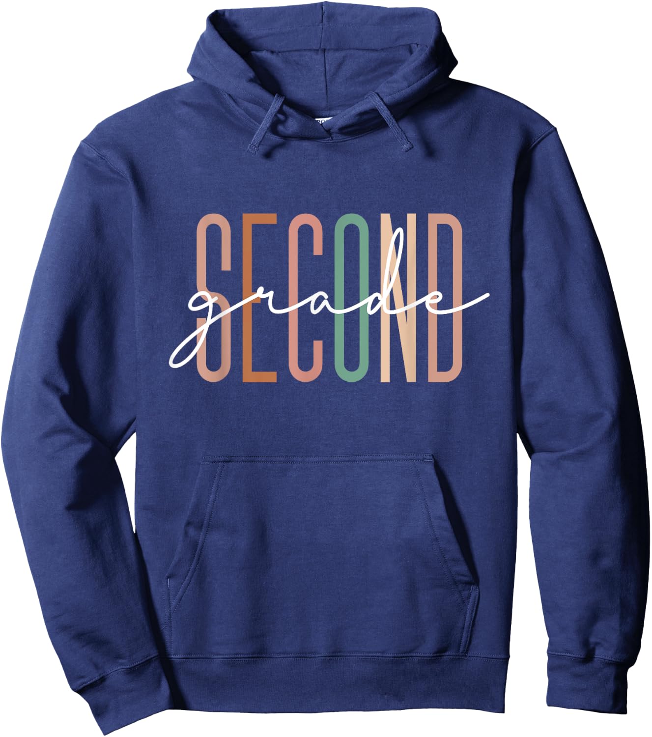 Second Grade Girls Boys Teacher Team 2nd Grade Squad Hoodie - Hoodie | Navy