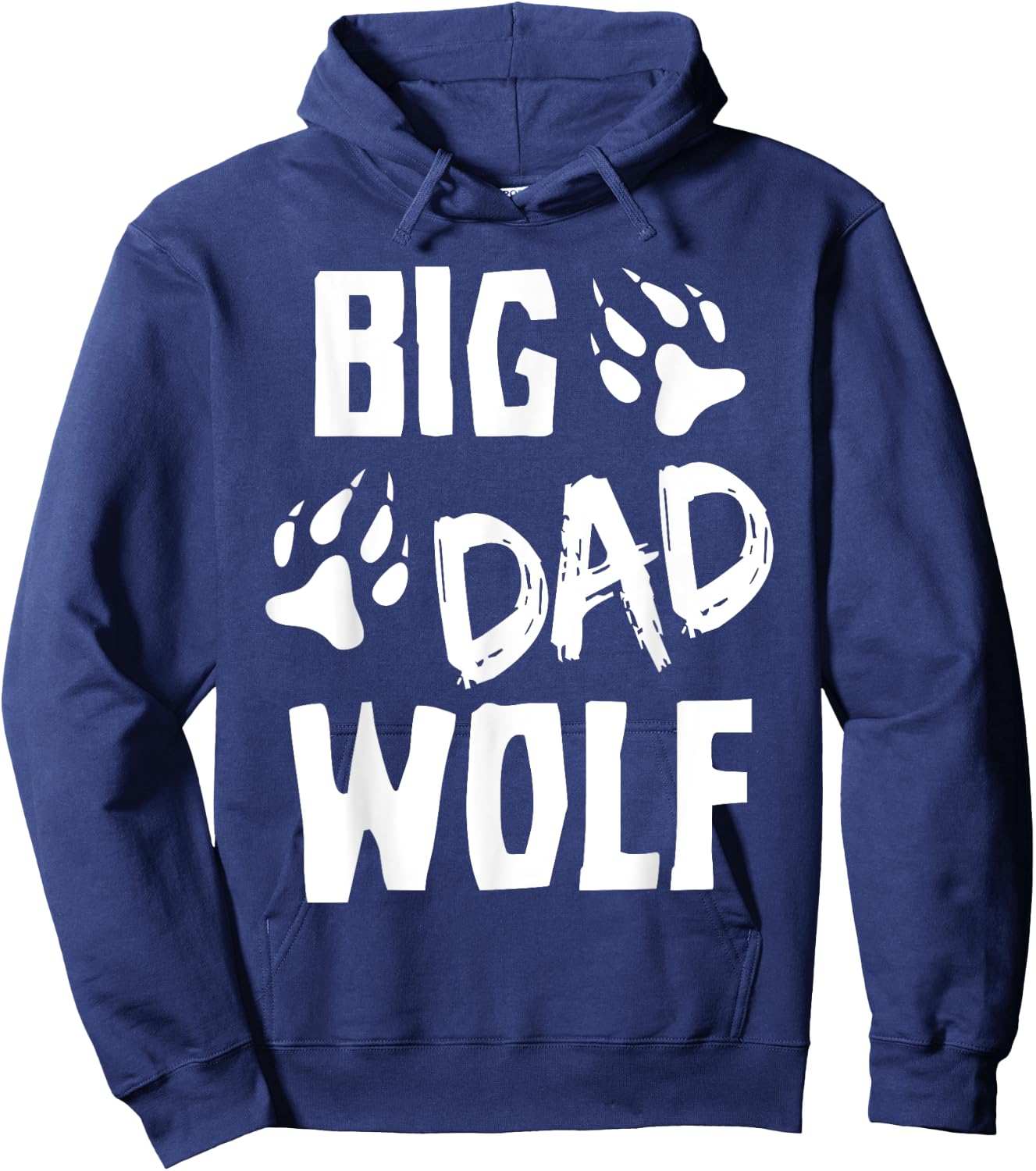 Halloween Shirt Dad Men Funny Costume Daddy Big Dad Wolf Hoodie - Hoodie | Navy