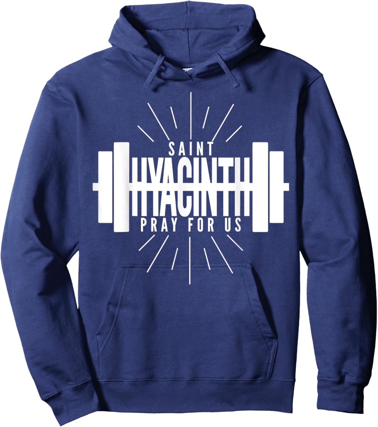 St Hyacinth of Poland Patron Saint of Weightlifting Hoodie - Hoodie | Navy