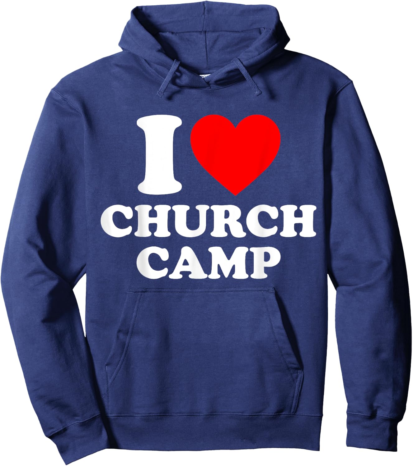VBS I Love Church Camp Christian Vacation Bible School Jesus Hoodie - Hoodie | Navy