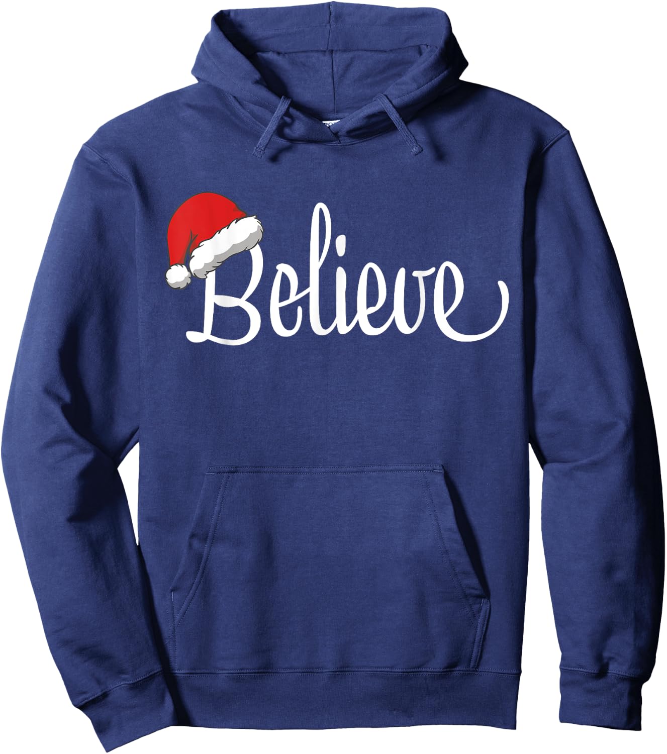 Christian Believe Christmas XMAS Pajama Men Women Kids Boys Hoodie - Hoodie | Navy