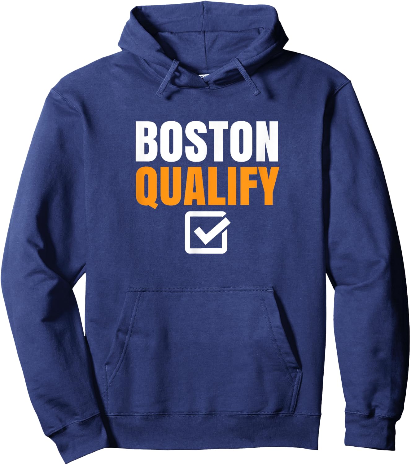 Boston Qualify Qualifier Marathon Runner Qualified Hoodie - Hoodie | Navy