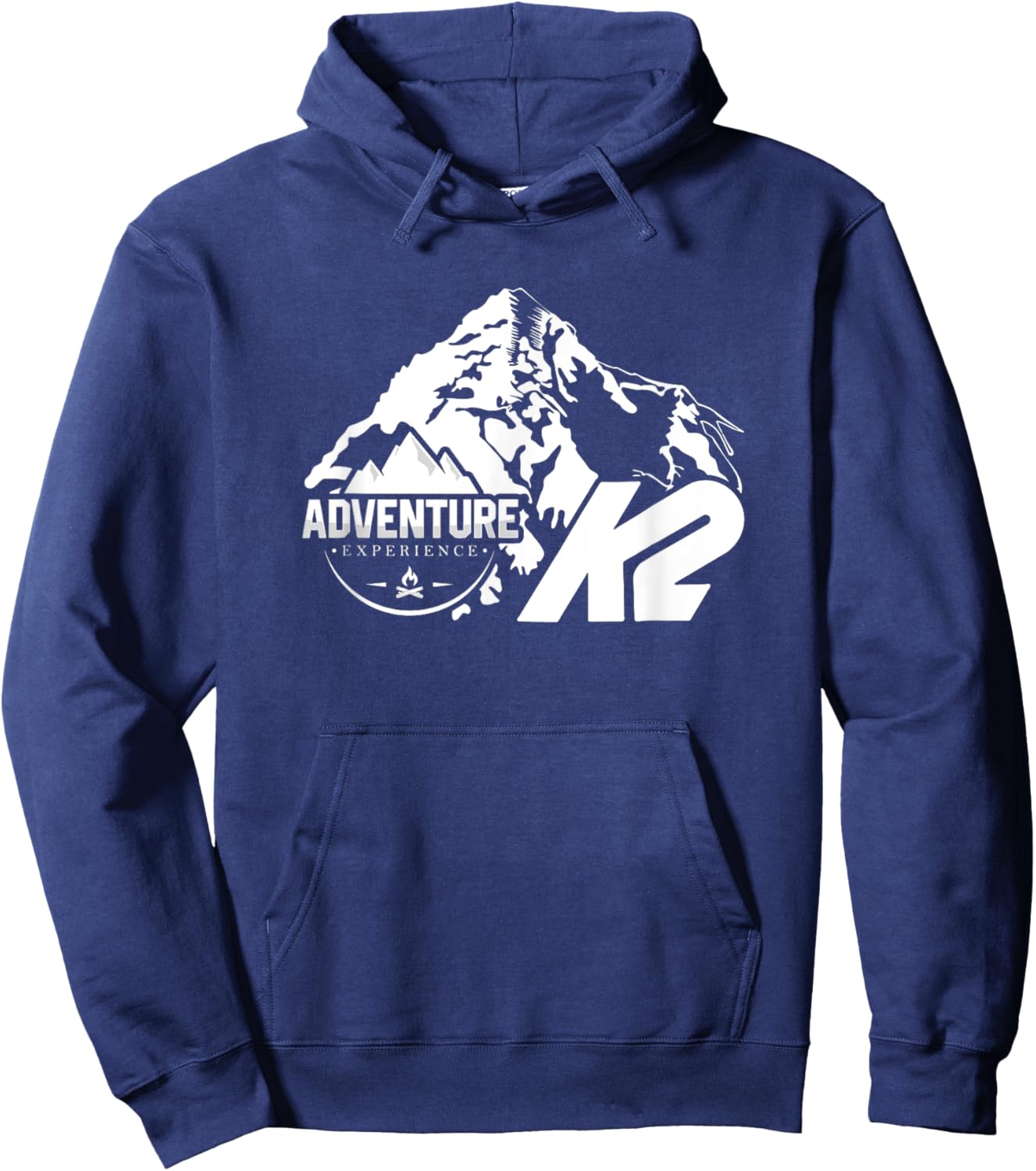 Campfire Adventure Mountain Hoodie - Hoodie | Navy