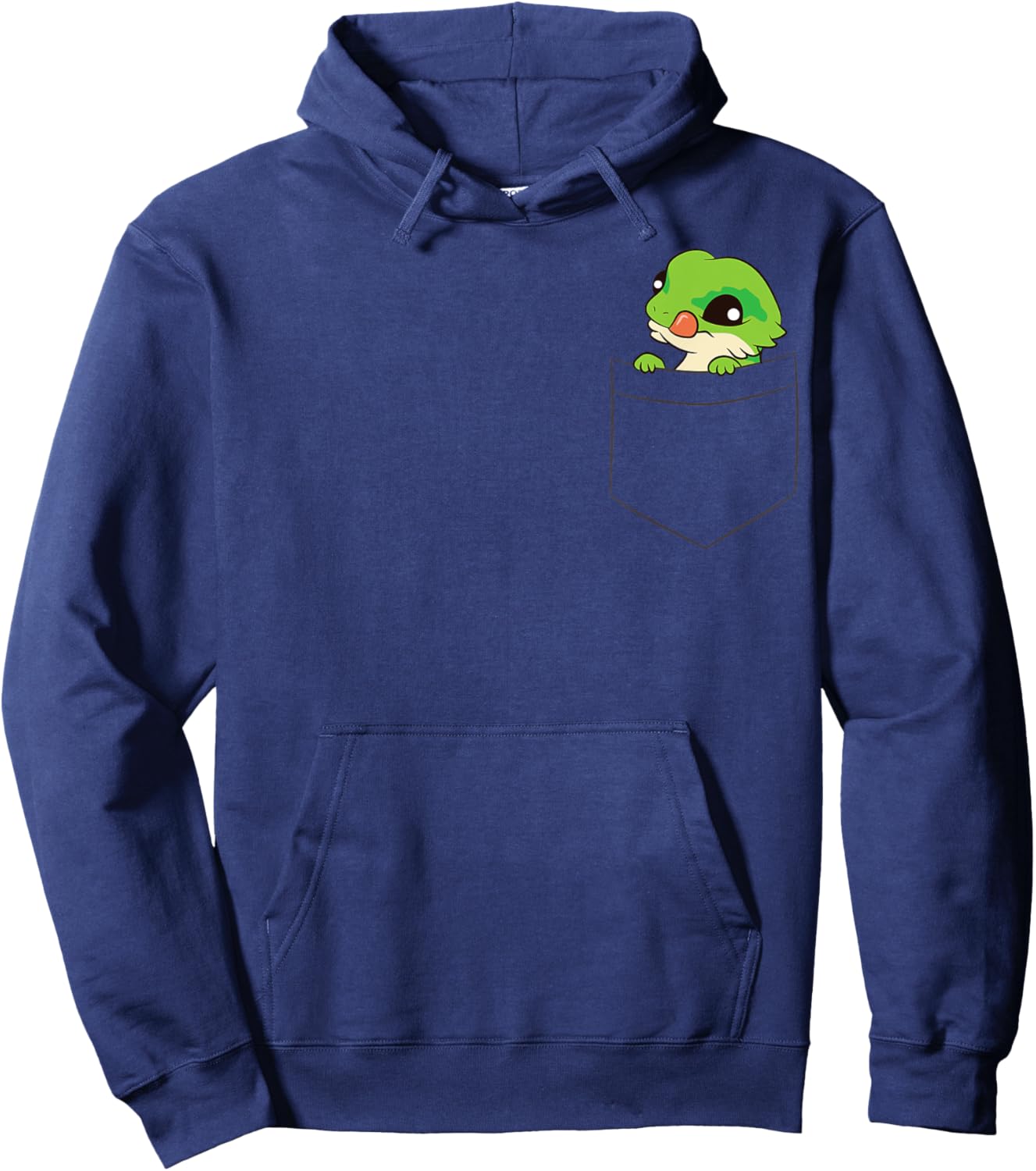 Lizard In Pocket Cute Lizard In Pocket Hoodie - Hoodie | Navy