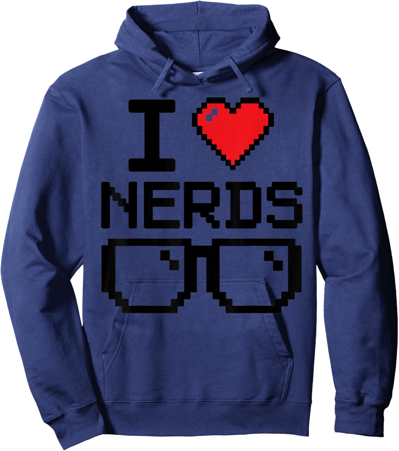 I love nerds for science or Book lovers and knowledge geeks Hoodie - Hoodie | Navy