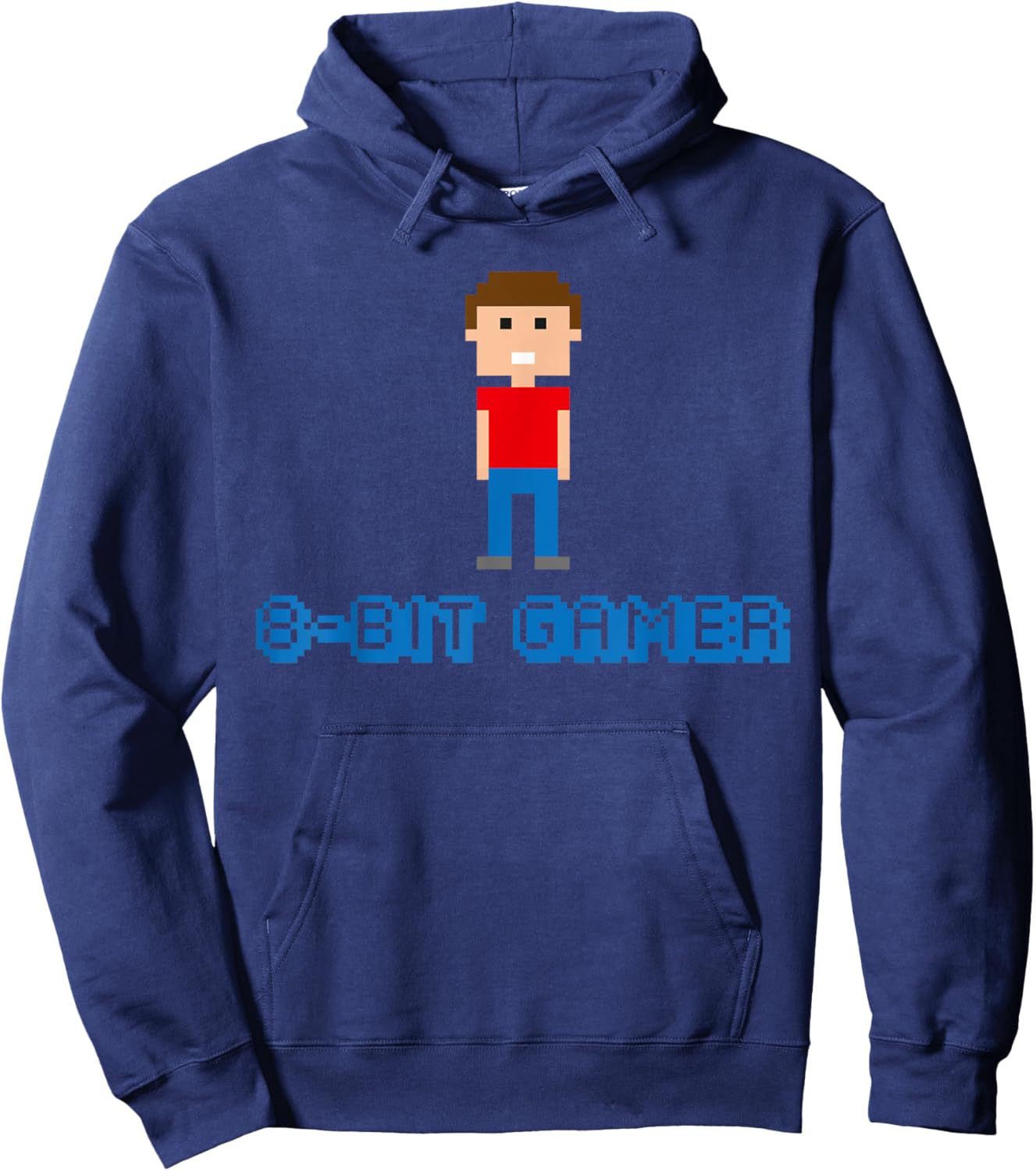 8-Bit Gamer Hoodie - Hoodie | Navy