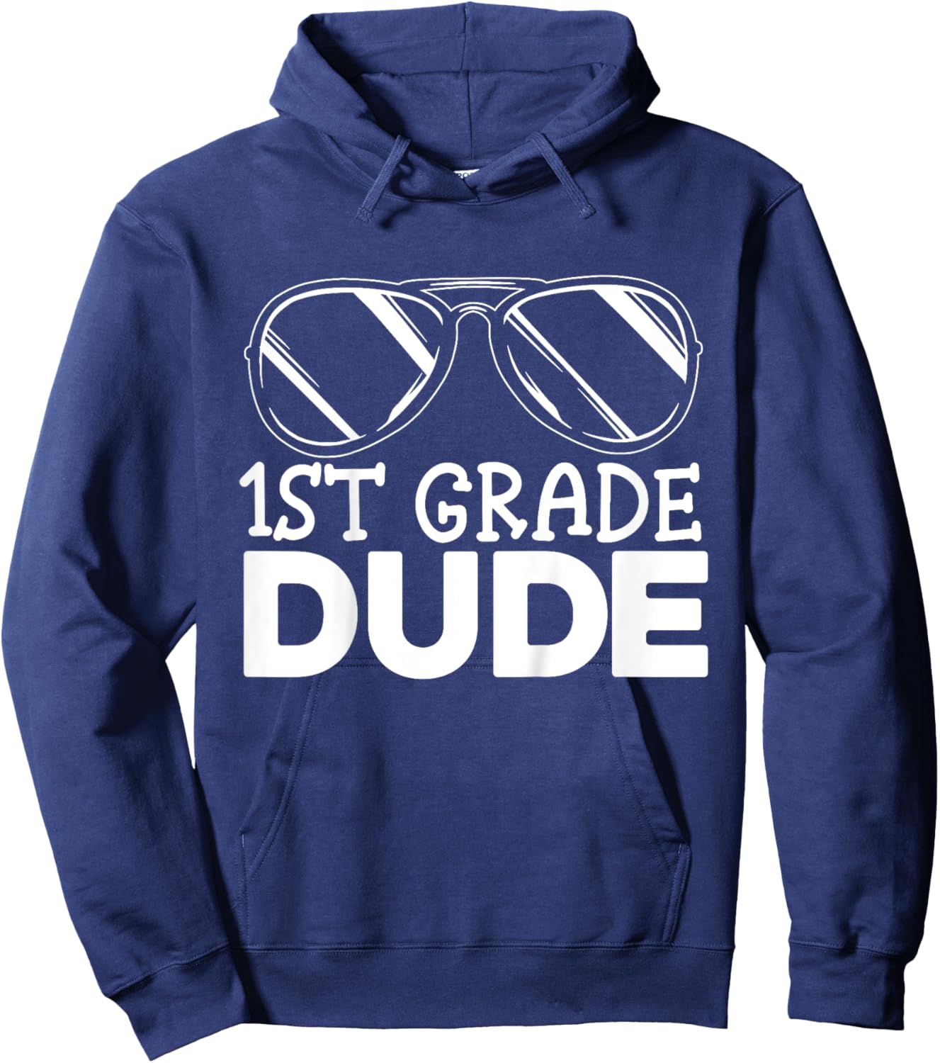 Kids 1st Grade Dude First Day Of School Cool Back To School Hoodie - Hoodie | Navy