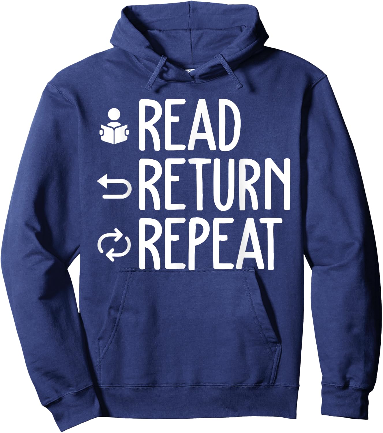 Funny Library Themed Art Librarian Men Women Library Worker Hoodie - Hoodie | Navy
