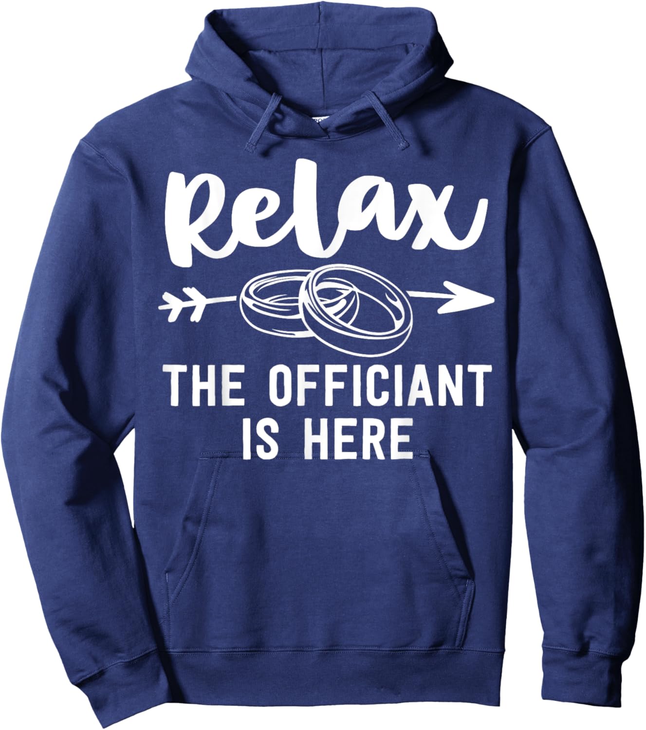 Wedding Officiant Gift Funny Ordained Minister Gift Hoodie - Hoodie | Navy