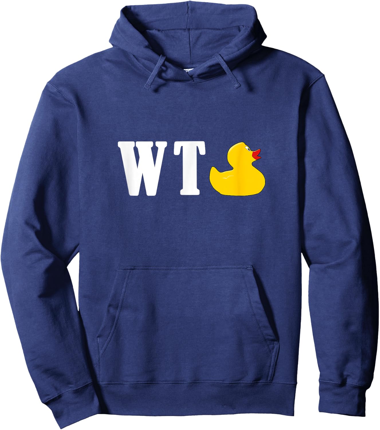 Funny WTF What the Duck Saying Parody Gift Hoodie - Hoodie | Navy