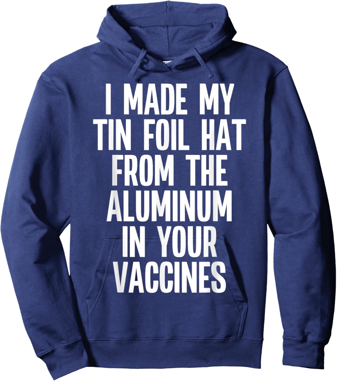 Anti Vaxxer Funny Anti Vaccination Quote Anti-Vax Saying Hoodie - Hoodie | Navy