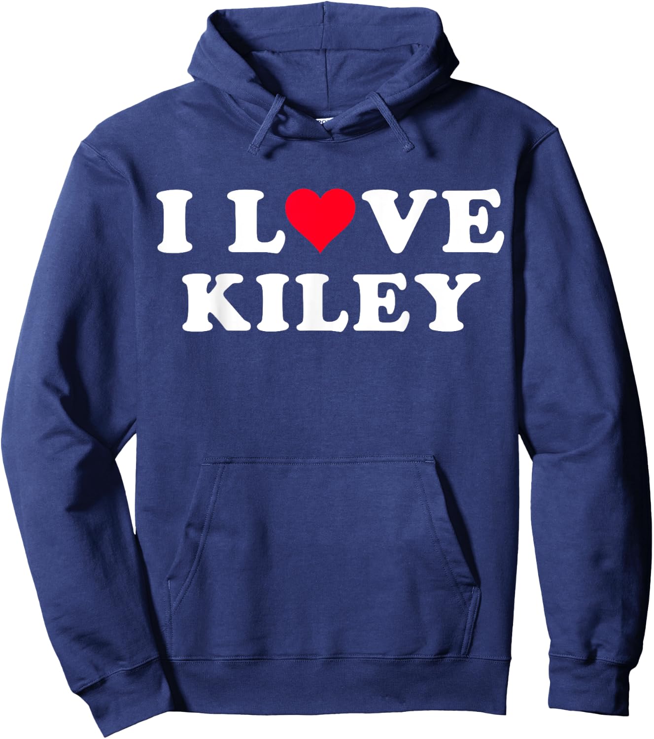 I Love Kiley Matching Girlfriend & Boyfriend Kiley Name Hoodie - Hoodie | Navy