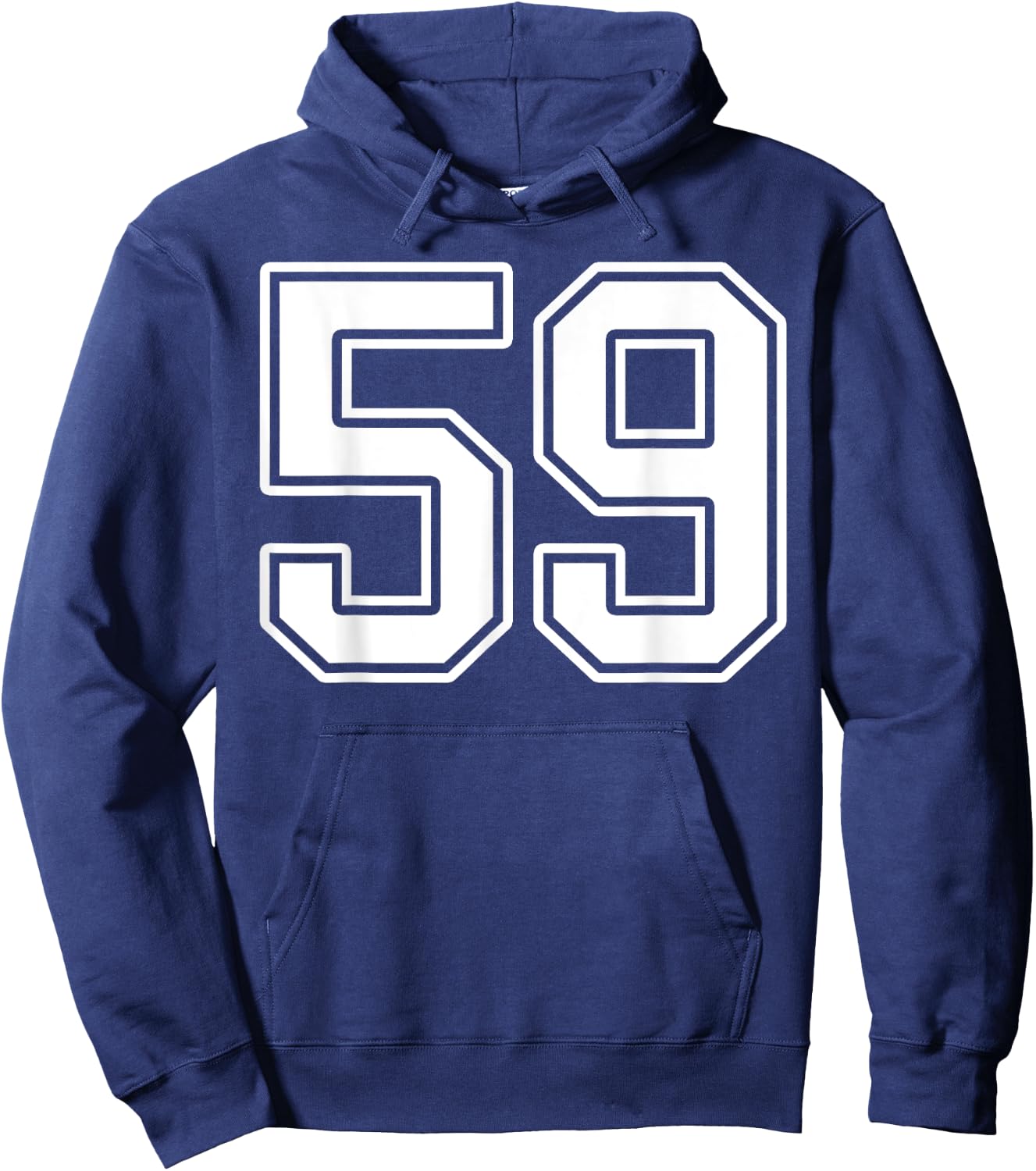 Number 59 Fan Player Jersey Style #59 Men Women Kids Hoodie - Hoodie | Navy
