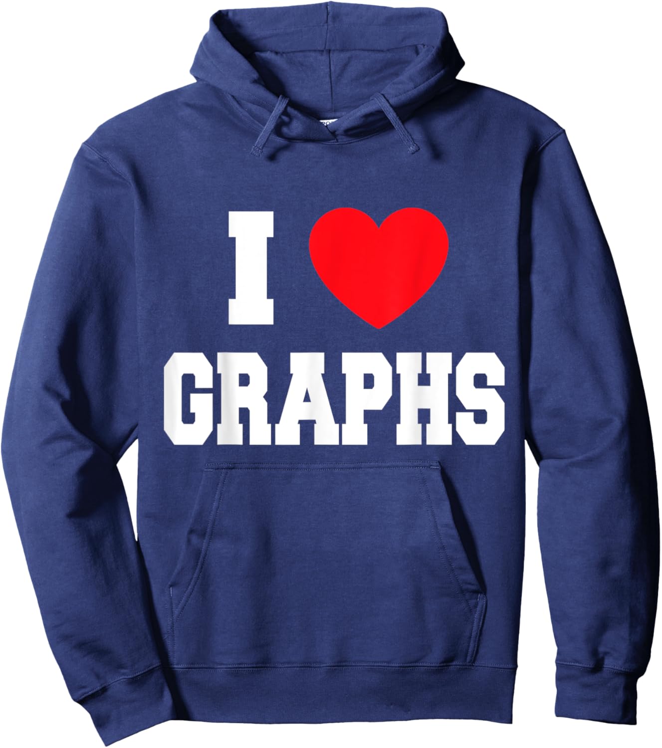 I Love Graphs Hoodie - Hoodie | Navy