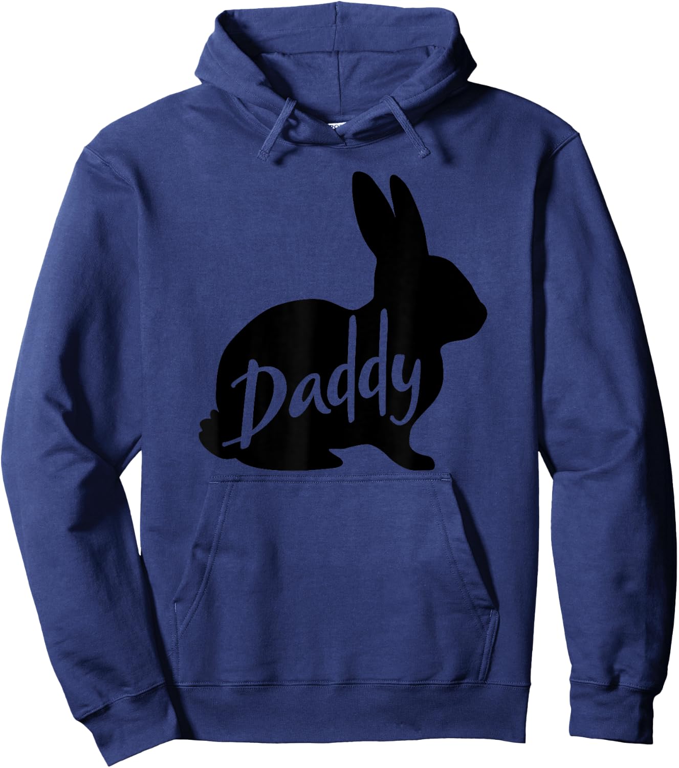 Daddy Bunny Rabbit Father Dad Easter Hoodie - Hoodie | Navy