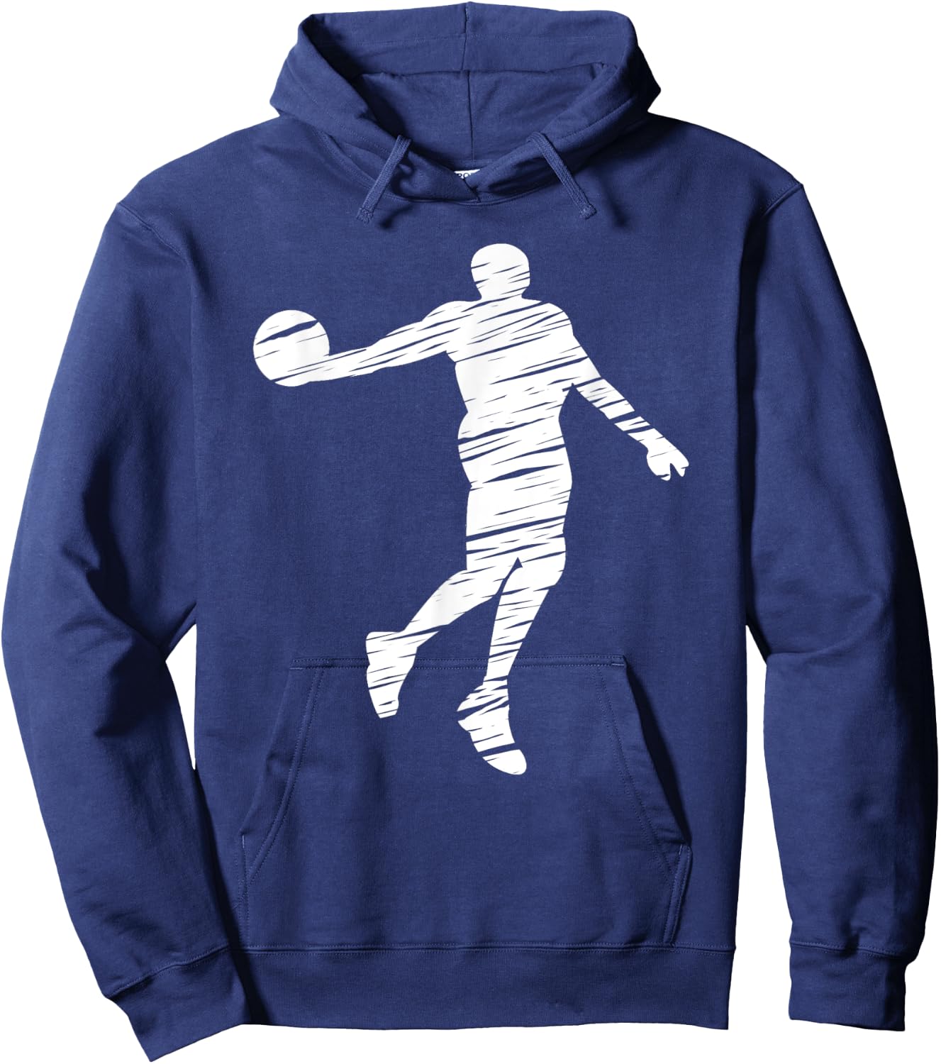 Basketball player retro lines Hoodie - Hoodie | Navy