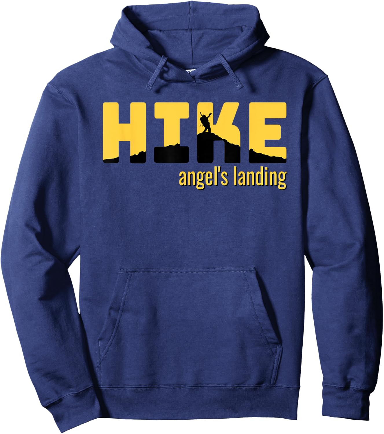 HIKE ANGELS LANDING Classic Hiking Gift Hoodie - Hoodie | Navy
