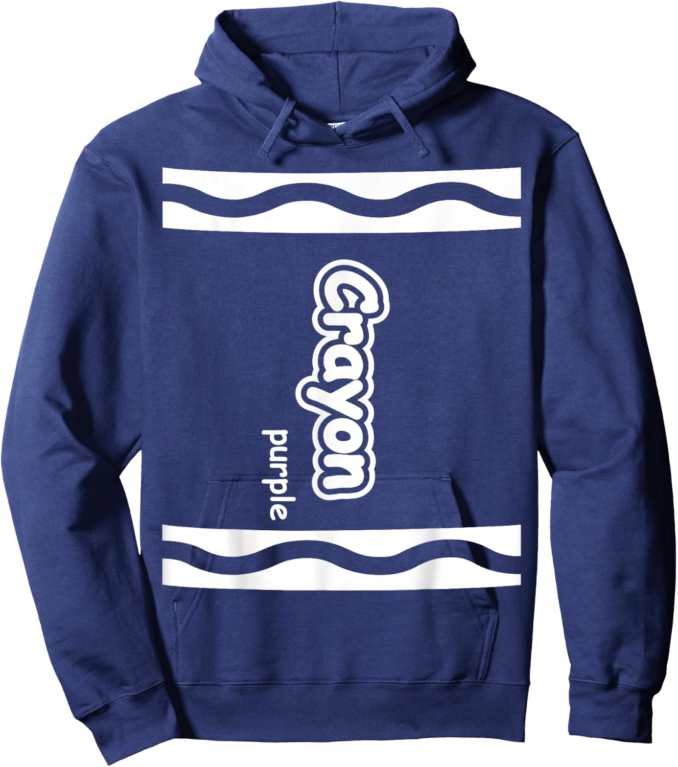 Purple Crayon Easy Halloween Costume Cute (Dark) Hoodie - Hoodie | Navy