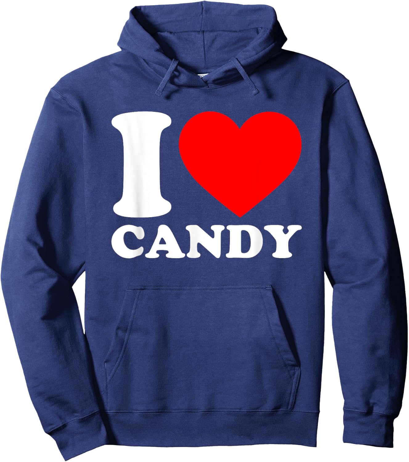 I Love Candy Hoodie - Hoodie | Navy