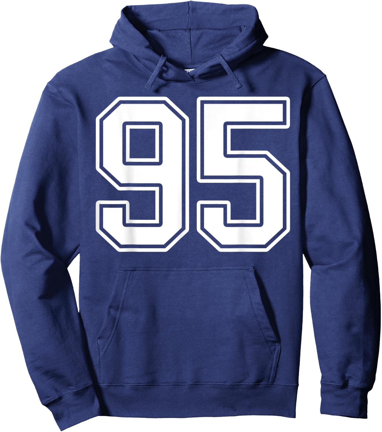 Number 95 Fan Player Jersey Style #95 Men Women Kids Hoodie - Hoodie | Navy