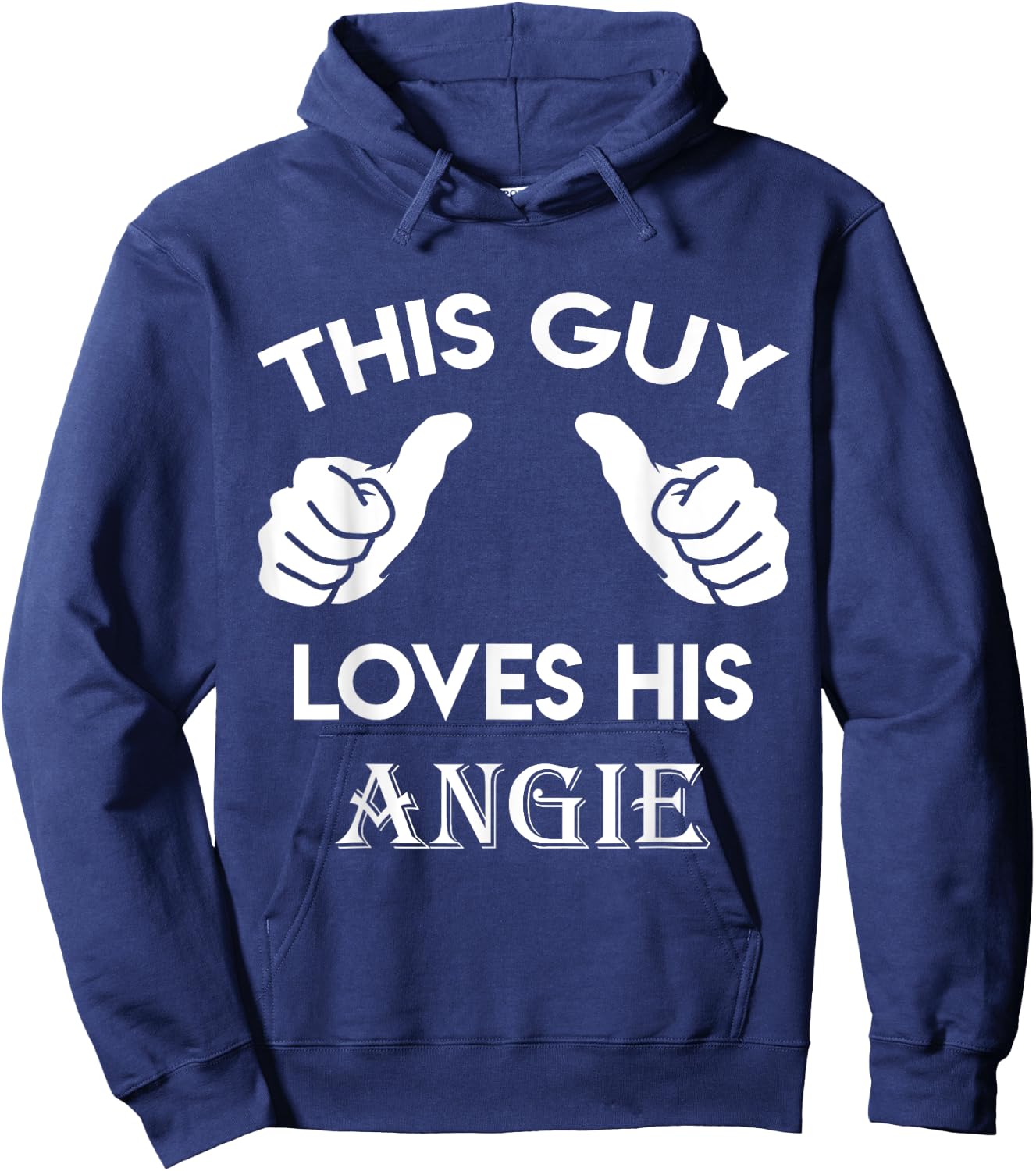 This guy loves his ANGIE gift valentine Anniversary 24t Hoodie - Hoodie | Navy