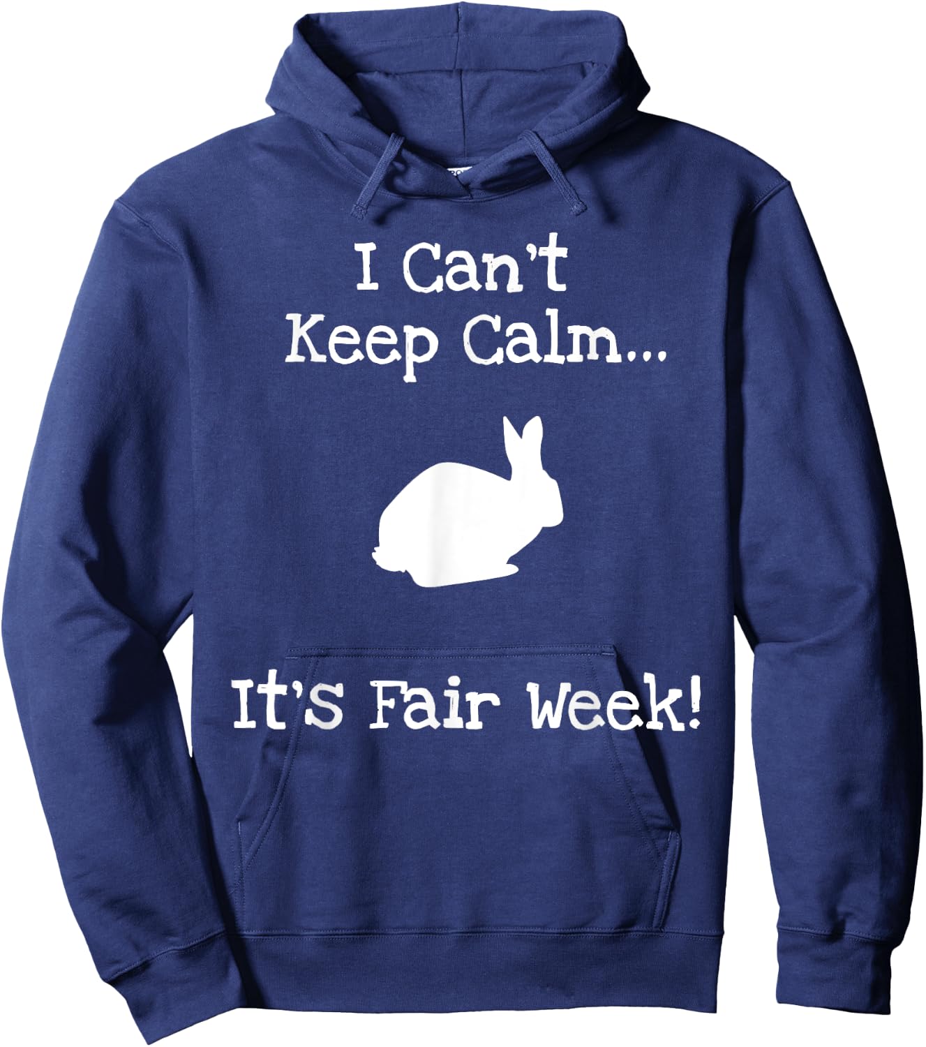 State and County Fair - Show Rabbit Livestock Animal Showing Hoodie - Hoodie | Navy